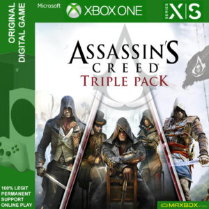 Assassin's Creed - Triple Pack (Black Flag, Unity, Syndicate) XBOX Series X|S Digital Game XBOX Series X|S Digital Gam