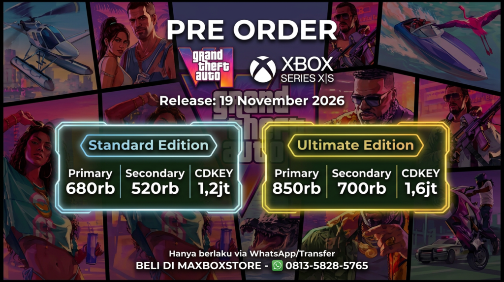 Preorder GTA VI sudah dibuka untuk XBOX dan PS5
