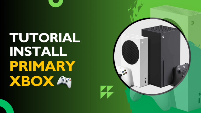 Cara Install Primary Account XBOX
